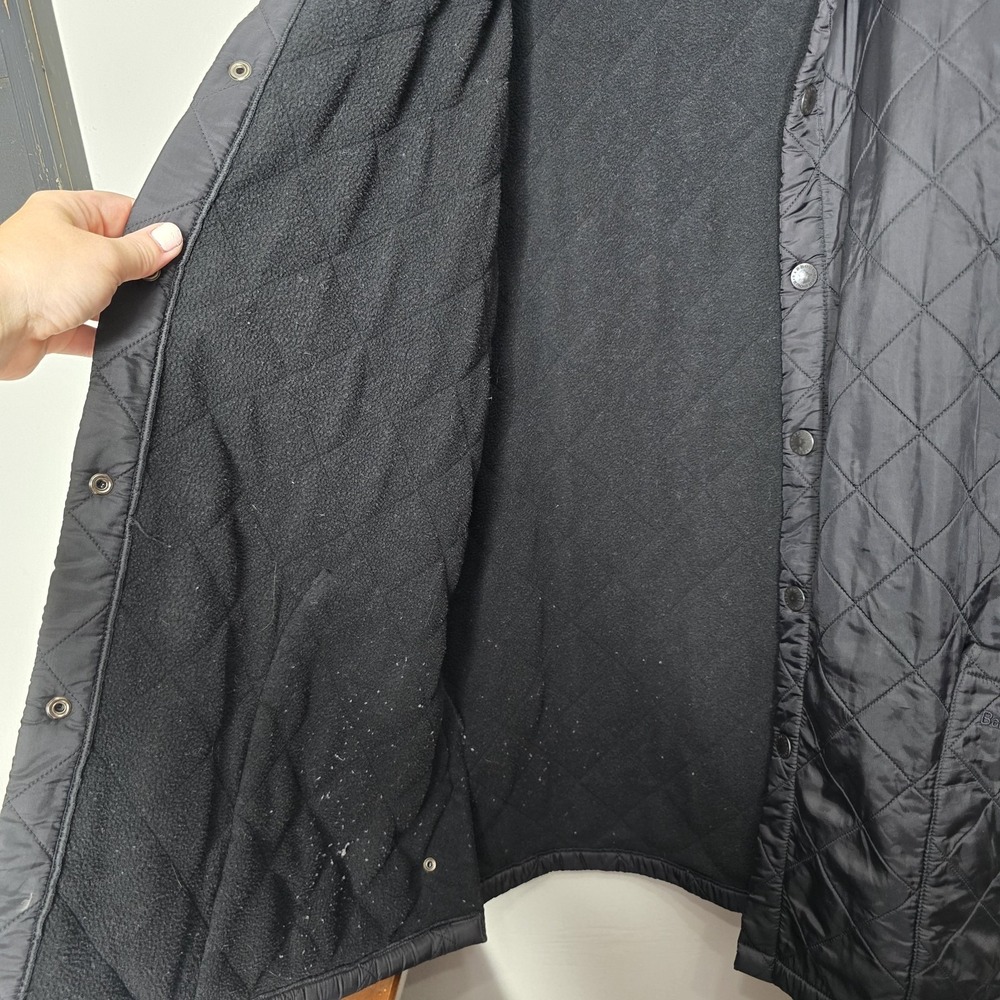 Barbour Black Quilted Liddesdale Jacket Size XL Chore Work Coat Heritage Barn - Picture 3 of 16